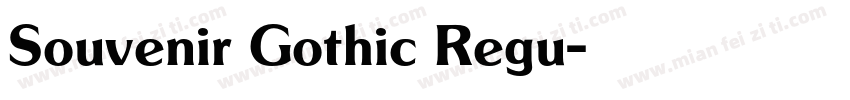 Souvenir Gothic Regu字体转换